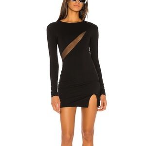 Revolve h:ours black mini dress